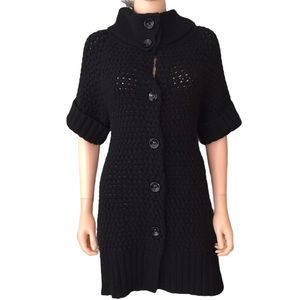 Vintage Loft black long cardigan sweater